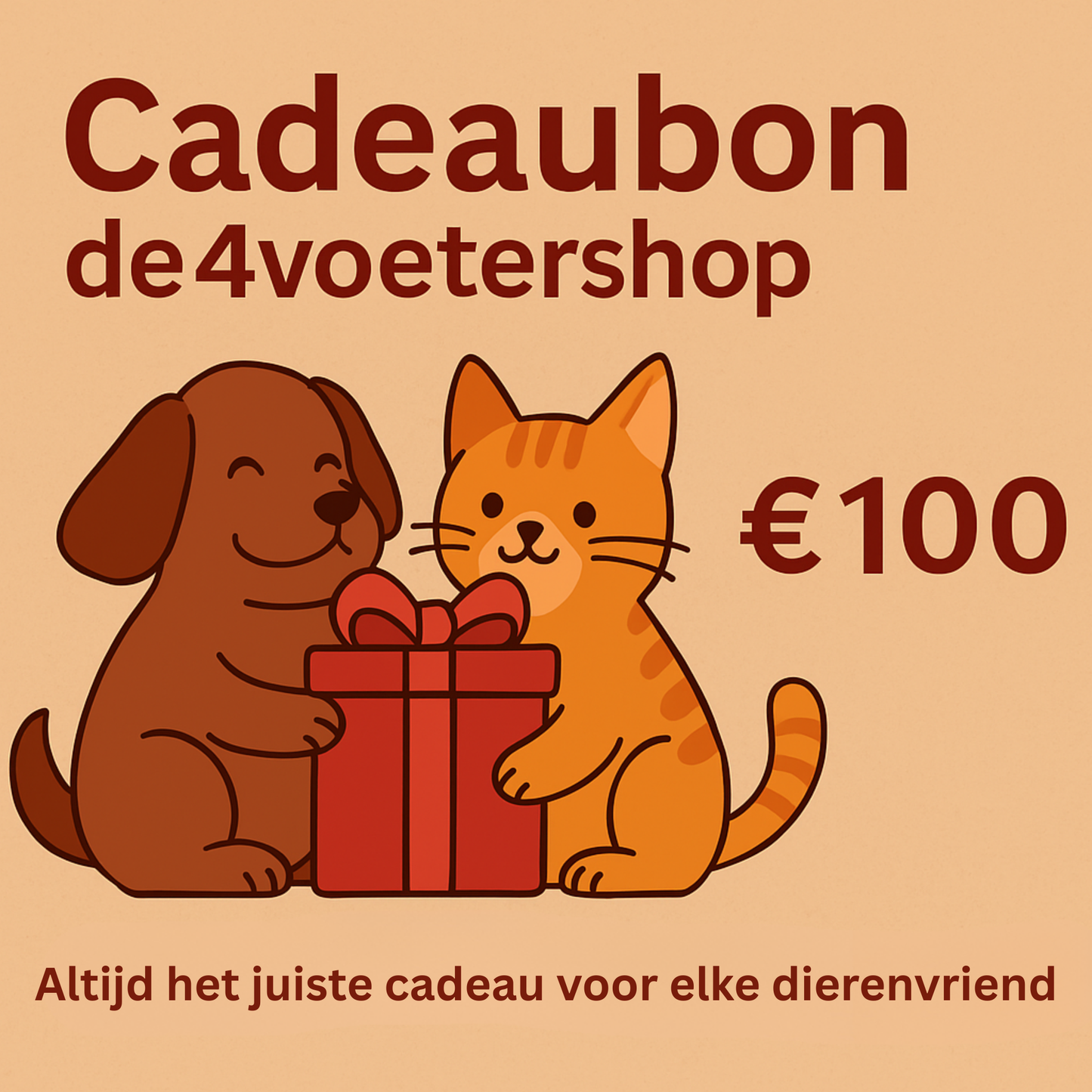 De 4voetershop.be cadeaubon