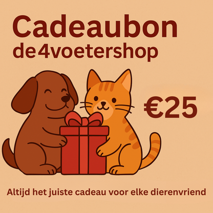 De 4voetershop.be cadeaubon
