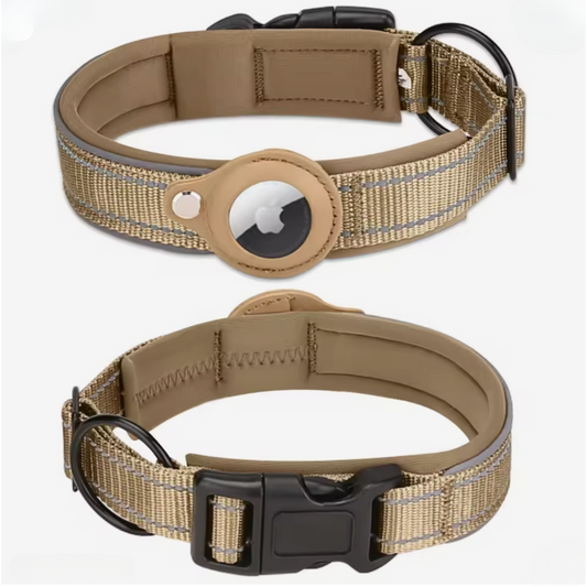 UITVERKOOP  🐾 AirTag Halsband – Veilig & Comfortabel voor jouw hond