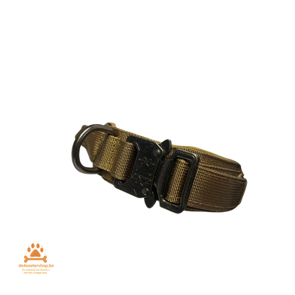 UITVERKOOP  🐾 Tactisch harnas met halsband en leiband – “Service Dog” Set (Coyote Bruin)