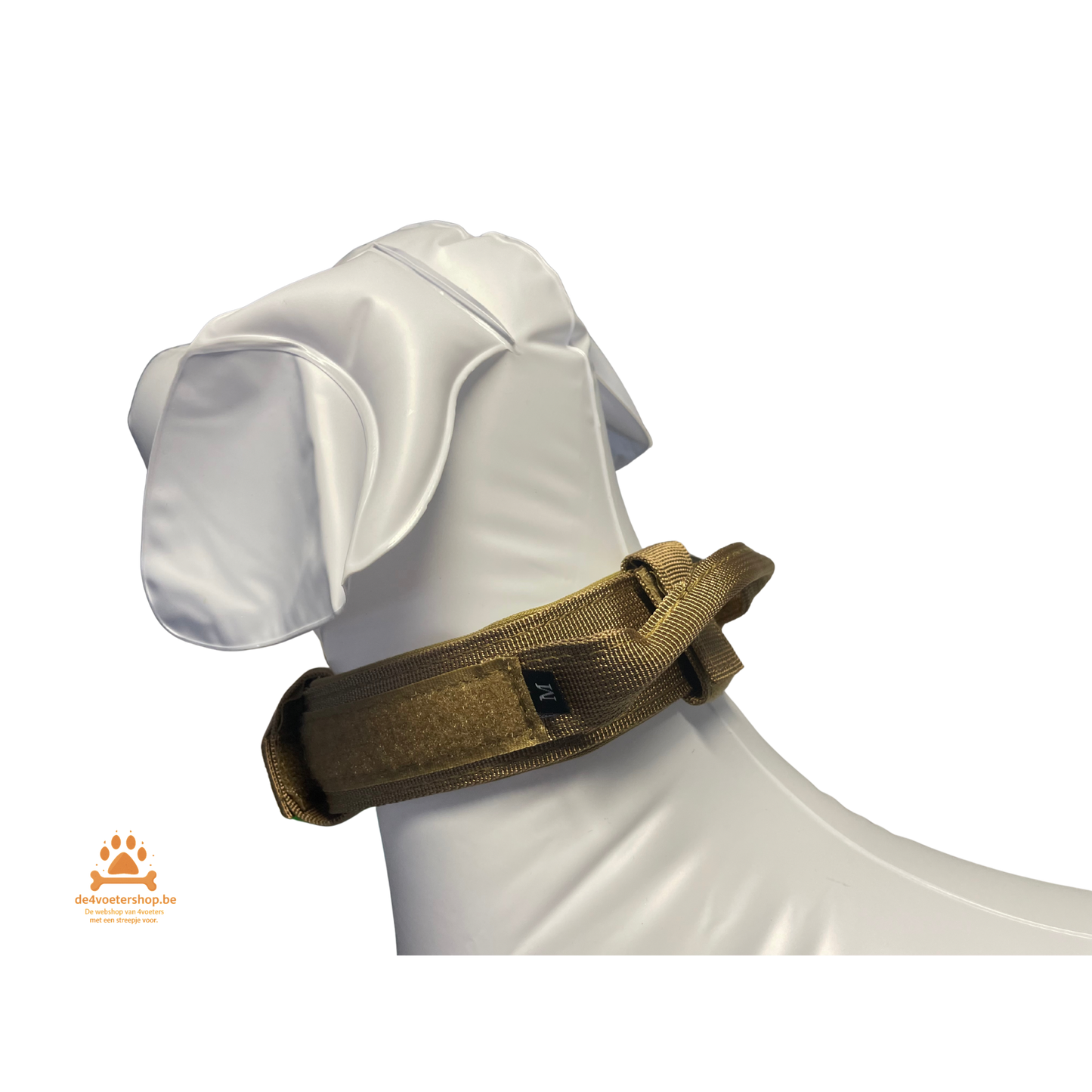 UITVERKOOP  🐾 Tactisch harnas met halsband en leiband – “Service Dog” Set (Coyote Bruin)