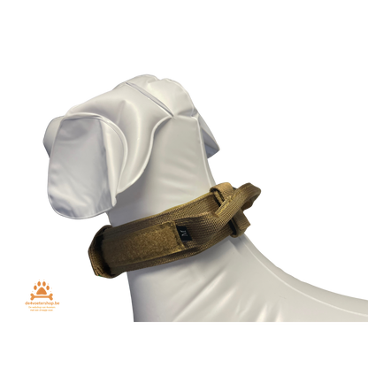 UITVERKOOP  🐾 Tactisch harnas met halsband en leiband – “Service Dog” Set (Coyote Bruin)