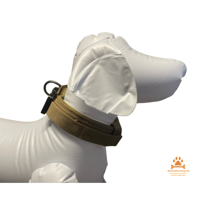 UITVERKOOP  🐾 Tactisch harnas met halsband en leiband – “Service Dog” Set (Coyote Bruin)