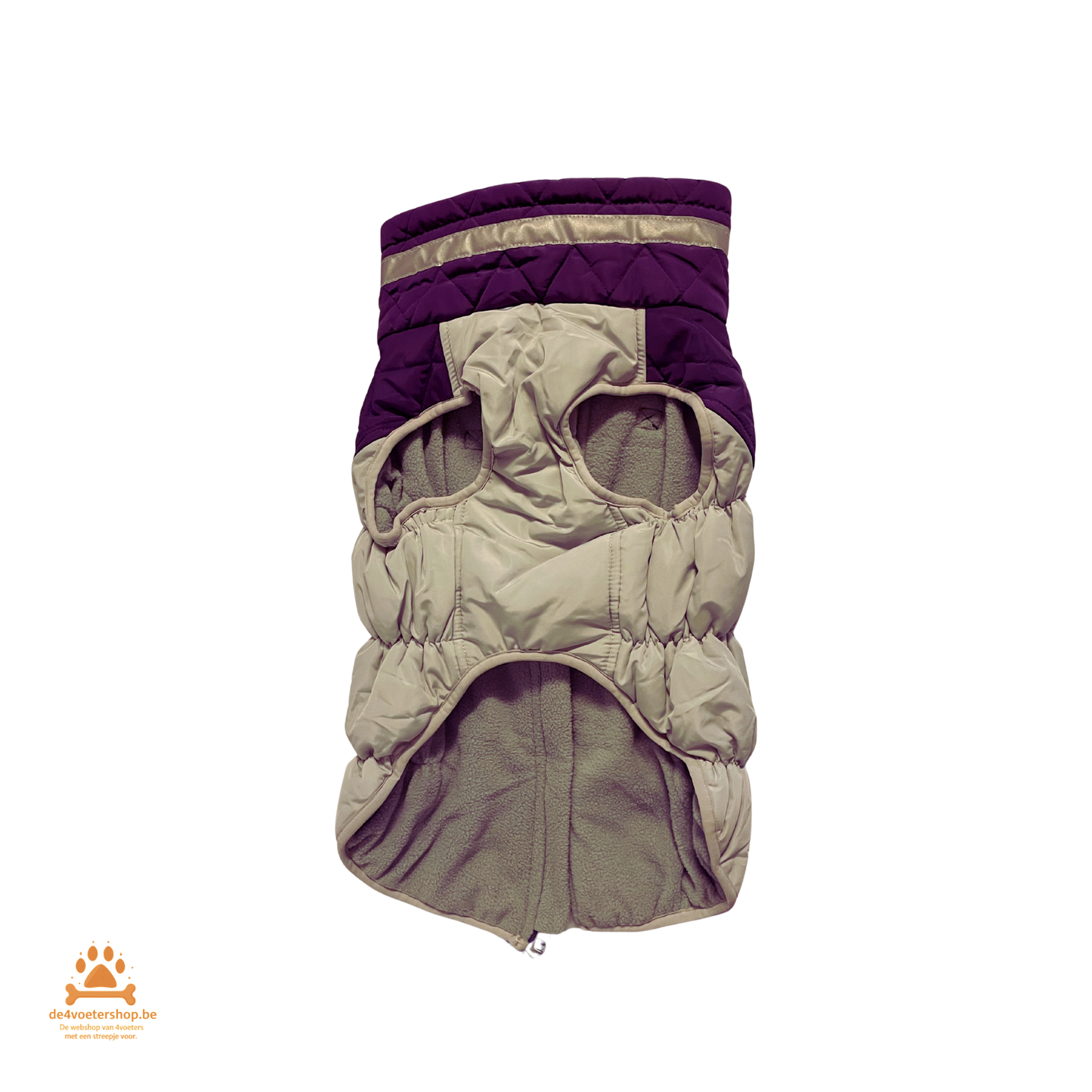 UITVERKOOP Regenjas met fleece – Paars, maat L (laatste stuk)