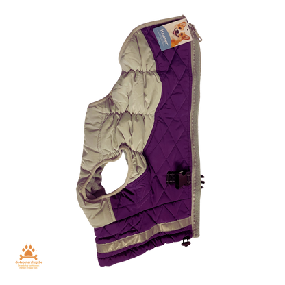 UITVERKOOP Regenjas met fleece – Paars, maat L (laatste stuk)