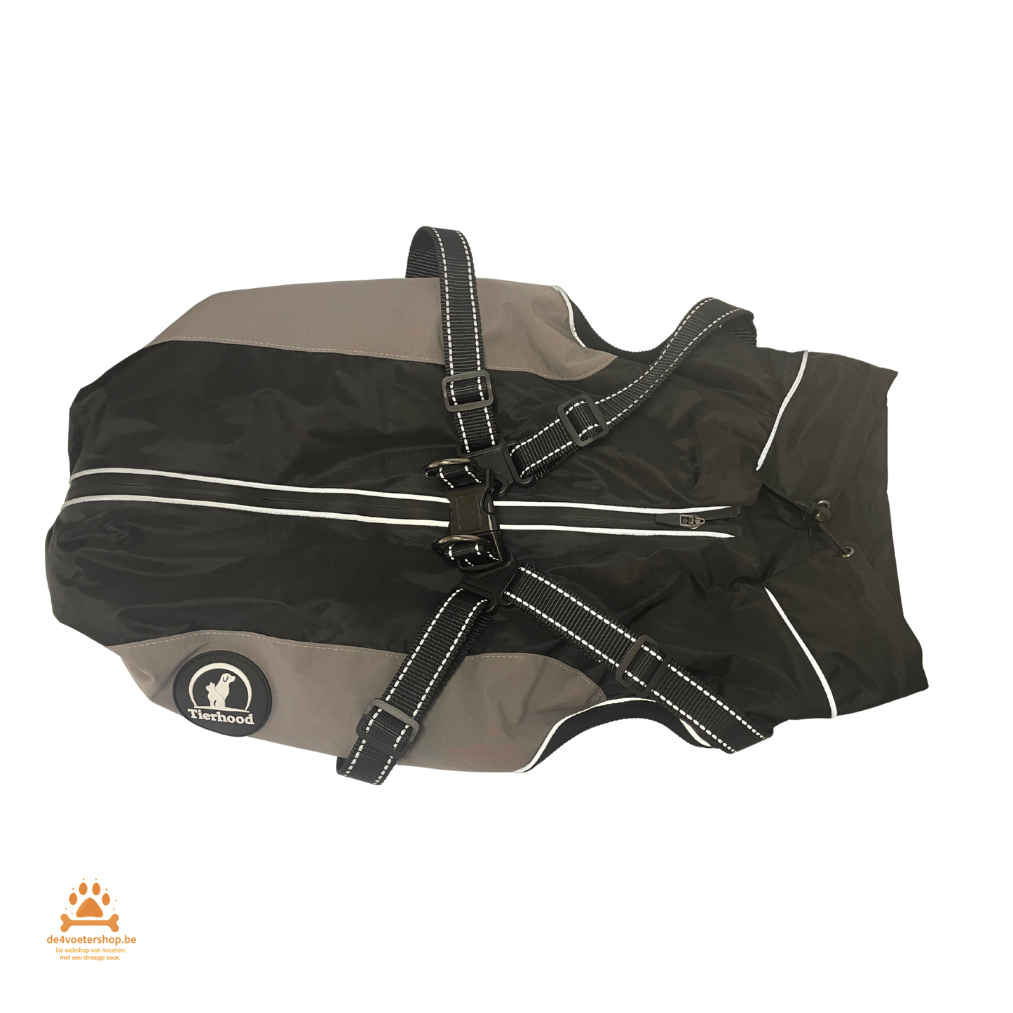 UITVERKOOP 🐾 Waterdichte Hondenjas met Harnas – Comfort & Bescherming in 1