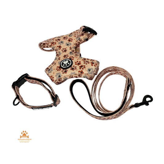 UITVERKOOP Comfort Tuigje Set met Halsband en Lijn Voor Kleine Honden & Katten